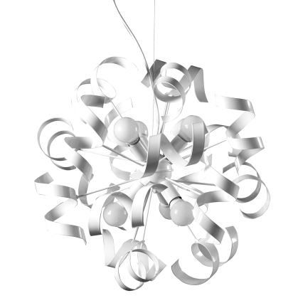 ONLI -  Lestenec na vrvici ZOE 6xE14/6W/230V bela