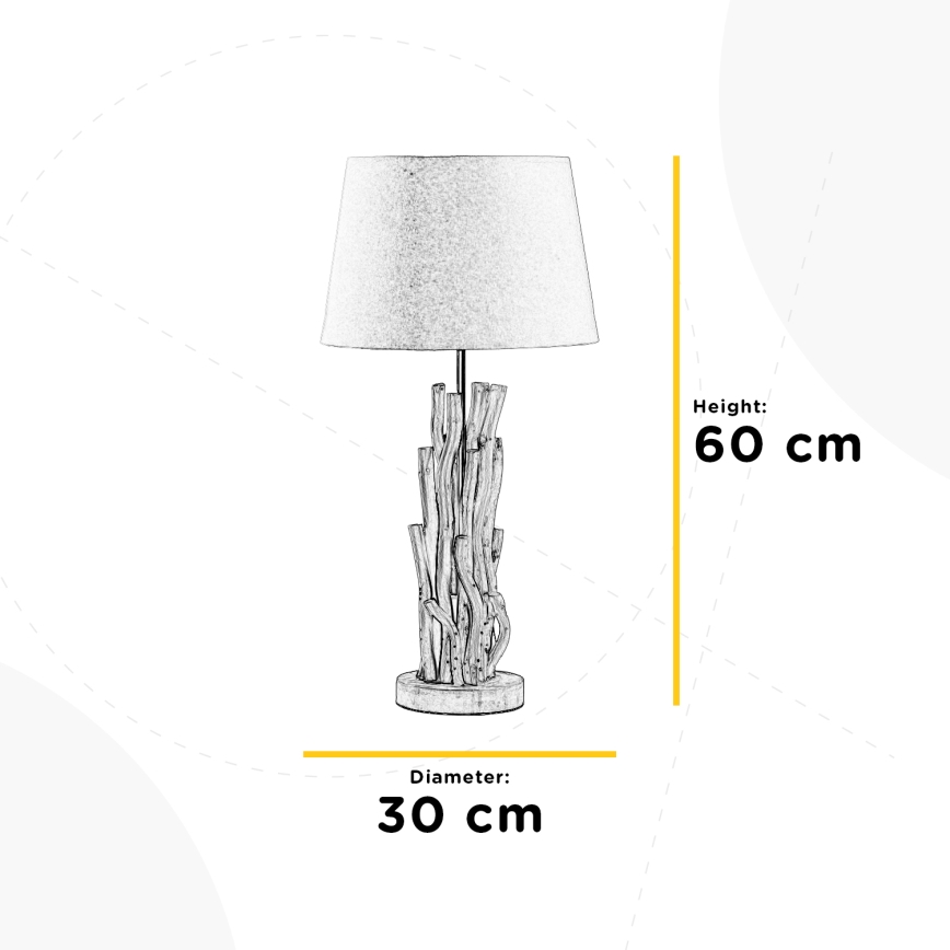 ONLI - Namizna svetilka AGAR 1xE27/22W/230V 60 cm