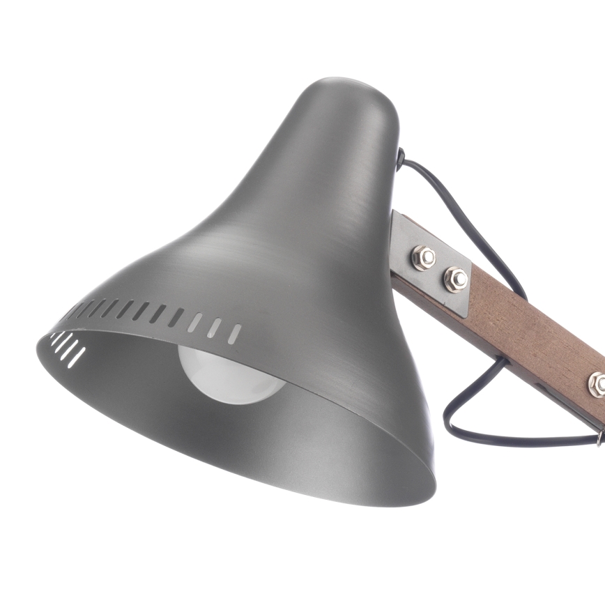ONLI - Namizna svetilka ARCHITETTO 1xE27/22W/230V 62 cm siva/rjava