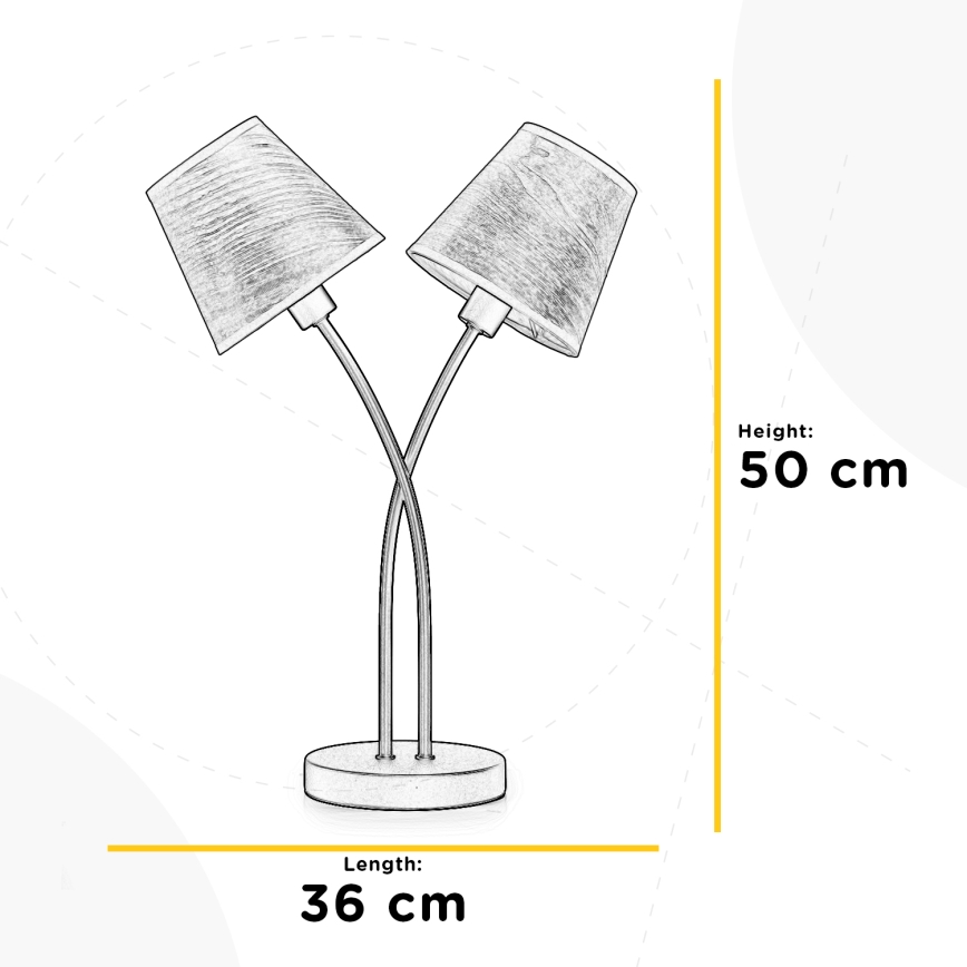 ONLI - Namizna svetilka ASIA 2xE14/6W/230V 50 cm