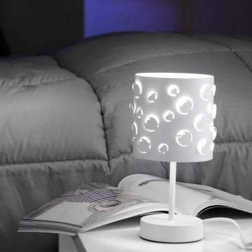 ONLI - Namizna svetilka BOLLICINE 1xE14/6W/230V 22 cm bela