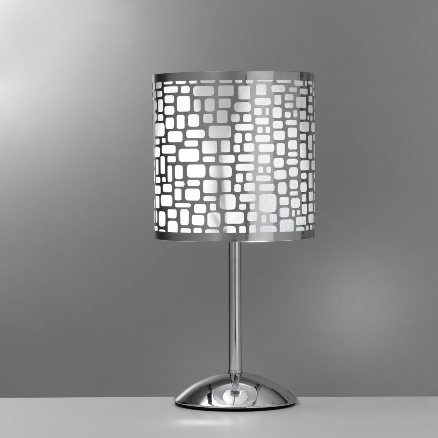 ONLI - Namizna svetilka BRUCE 1xE27/15W/230V 40 cm mat krom