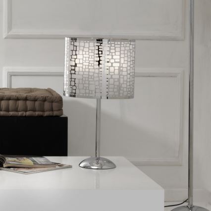 ONLI - Namizna svetilka BRUCE 1xE27/15W/230V 52 cm mat krom