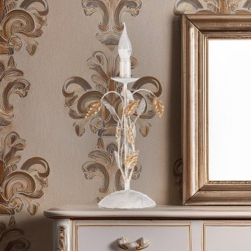 ONLI - Namizna svetilka COLLANA 1xE14/6W/230V 40 cm bela