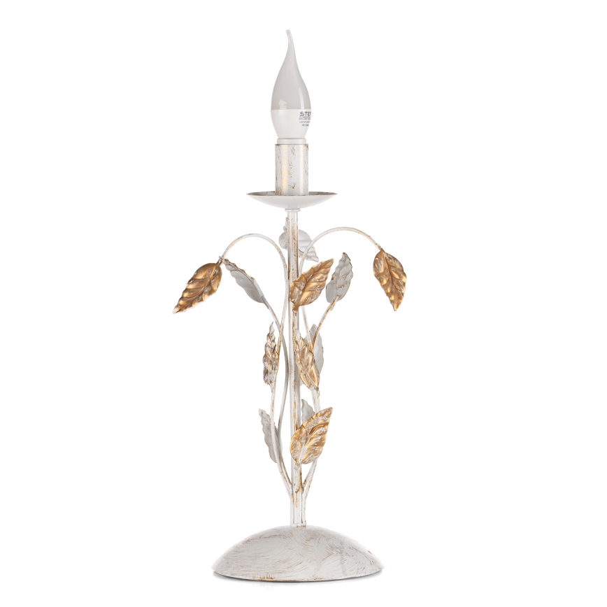 ONLI - Namizna svetilka COLLANA 1xE14/6W/230V 40 cm bela