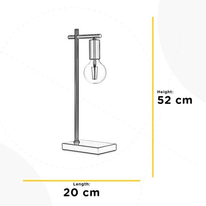 ONLI - Namizna svetilka CROSS 1xE27/22W/230V 52 cm