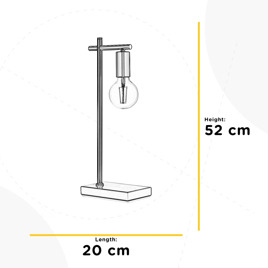 ONLI - Namizna svetilka CROSS 1xE27/22W/230V 52 cm