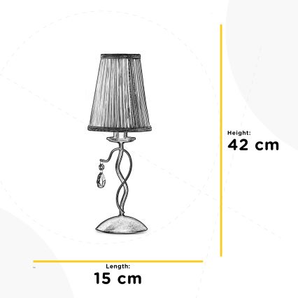 ONLI - Namizna svetilka DELIA 1xE14/6W/230V 42 cm