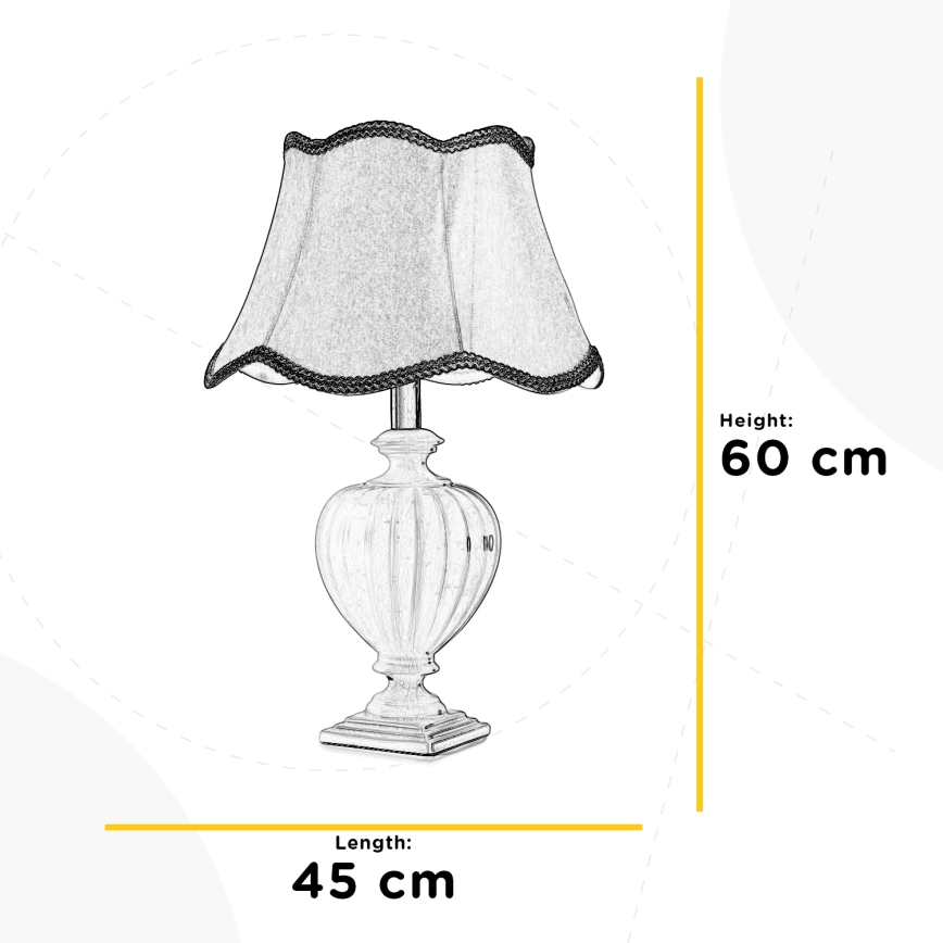 ONLI - Namizna svetilka DESY 1xE27/22W/230V 60 cm