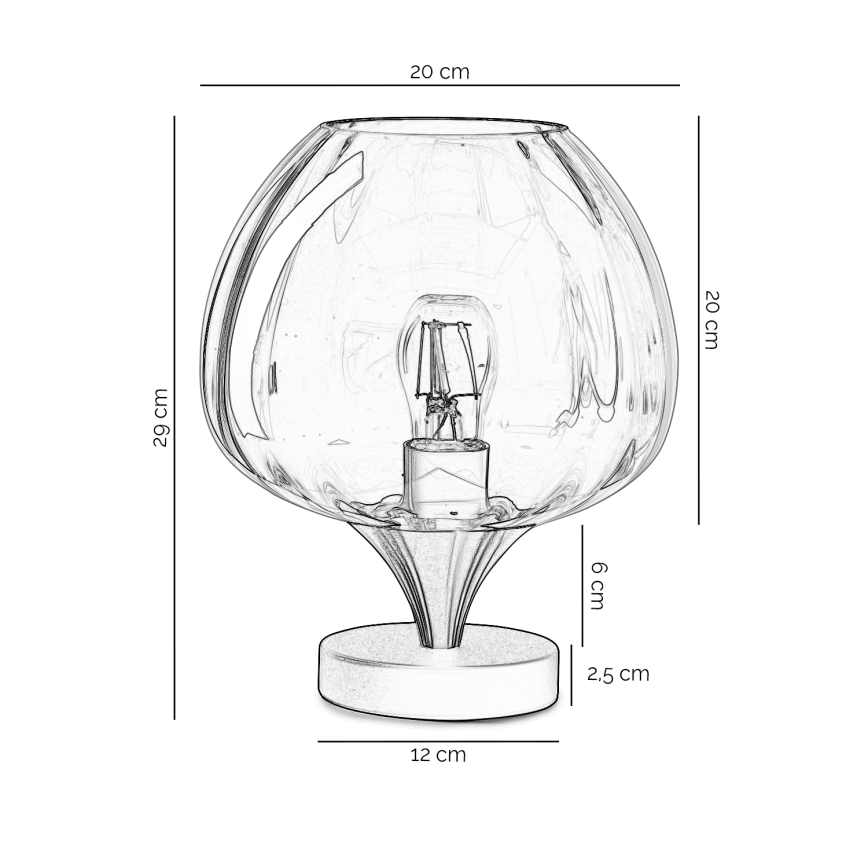 ONLI - Namizna svetilka ELIDE 1xE27/15W/230V črna/medena