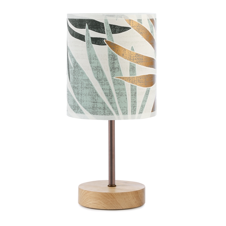 ONLI - Namizna svetilka FLORA 1xE27/22W/230V 28 cm zelena/zlata