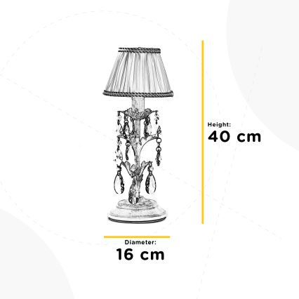 ONLI - Namizna svetilka KAREN 1xE14/6W/230V kremna