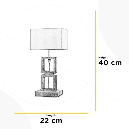ONLI - Namizna svetilka KISAR 1xE27/22W/230V