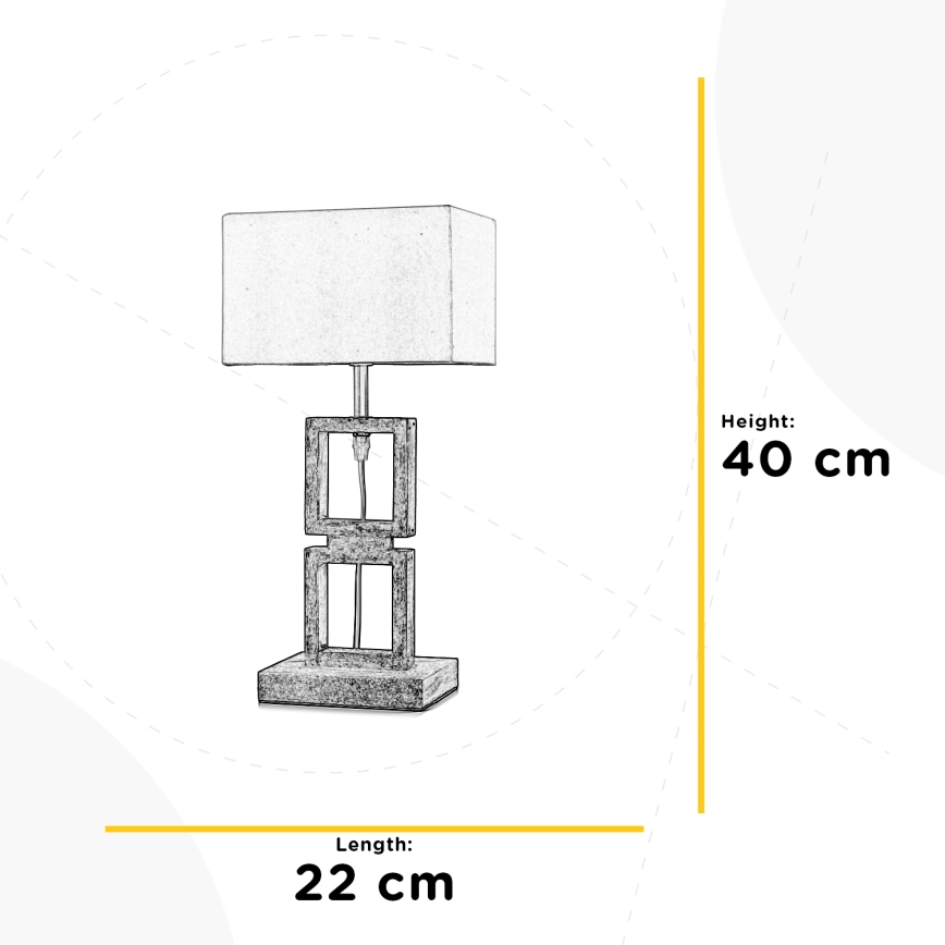 ONLI - Namizna svetilka KISAR 1xE27/22W/230V