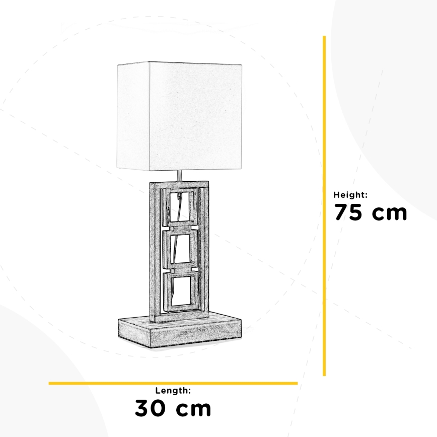 ONLI - Namizna svetilka KISAR 2xE27/22W/230V