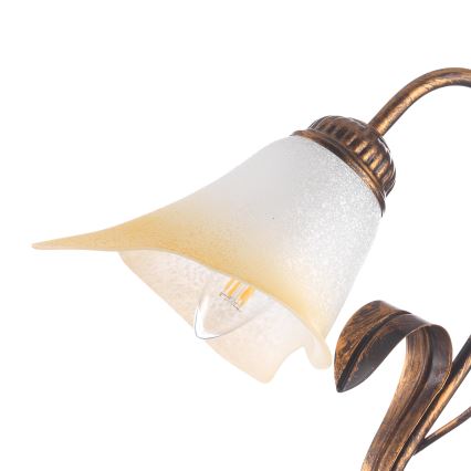ONLI - Namizna svetilka LUCREZIA 1xE14/6W/230V bron