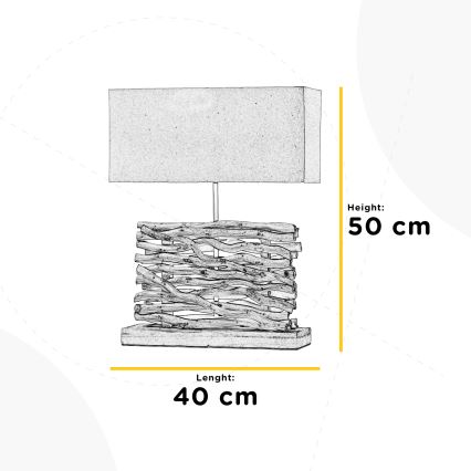 ONLI - Namizna svetilka MARICA 1xE27/22W/230V 50 cm