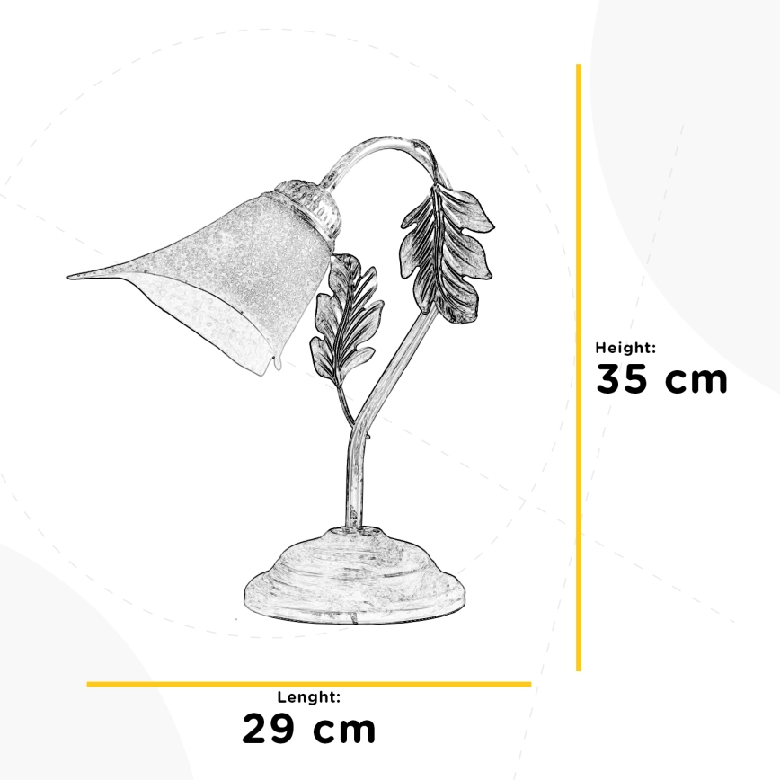 ONLI - Namizna svetilka MARILENA 1xE14/6W/230V 35 cm