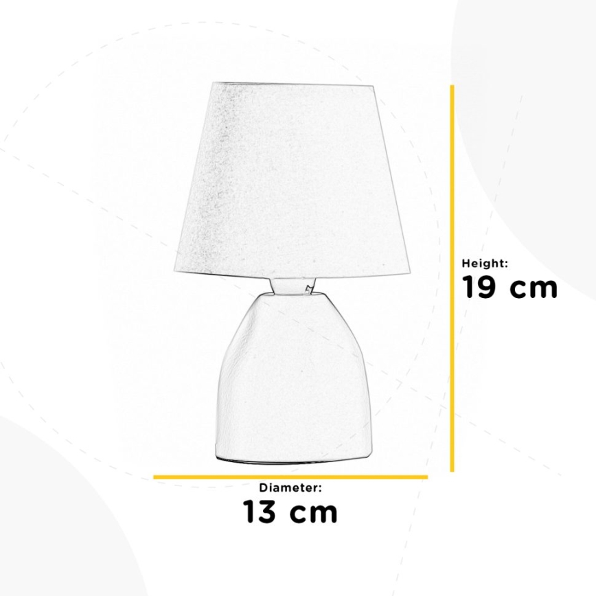 ONLI - Namizna svetilka NANO 1xE14/6W/230V rjava 19 cm