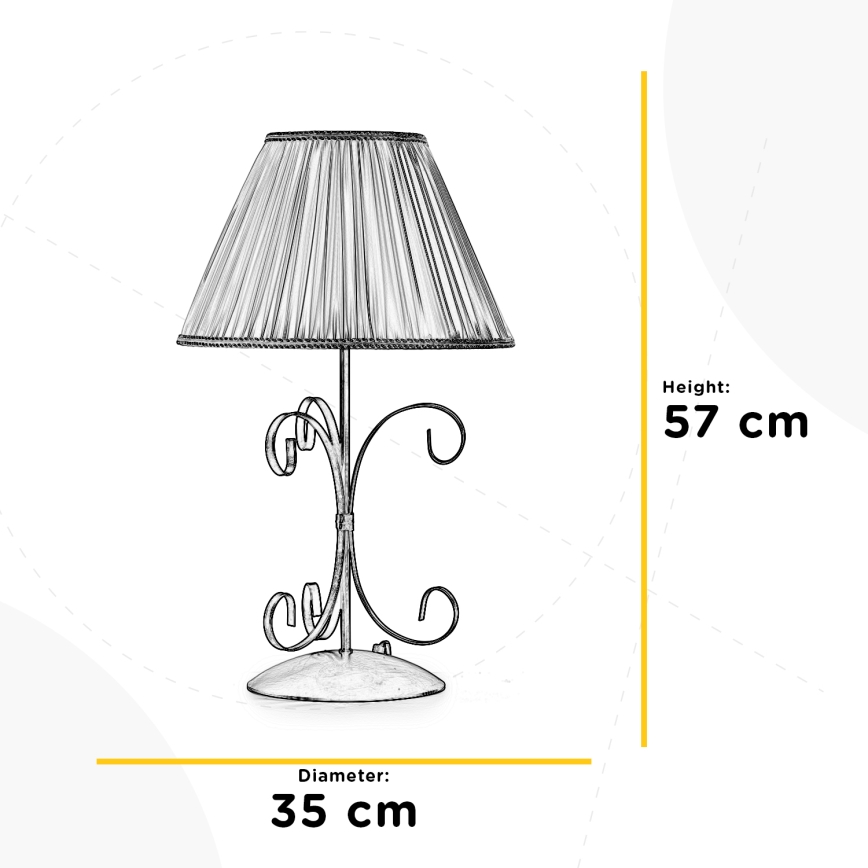 ONLI - Namizna svetilka ODINO 1xE27/22W/230V 57 cm