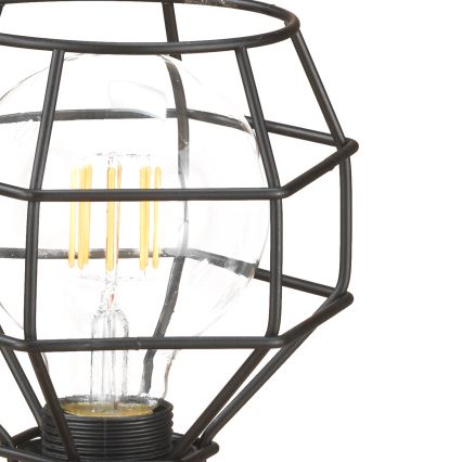 ONLI - Namizna svetilka PAJEK 1xE27/15W/230V 23 cm črna/rjava