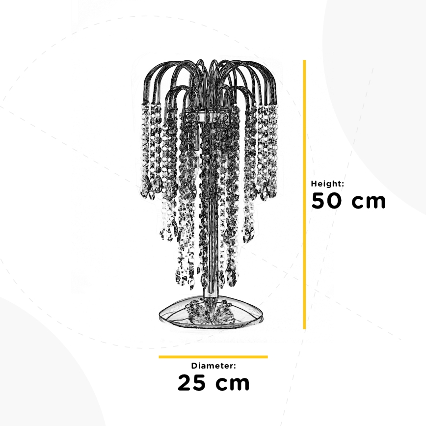 ONLI - Namizna svetilka PIOGGIA 2xE14/6W/230V zlata 50 cm