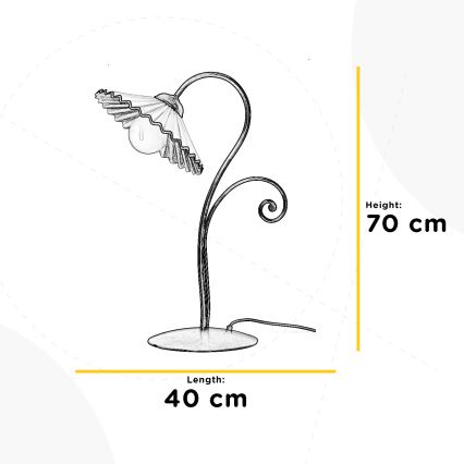 ONLI - Namizna svetilka ROSINA 1xE27/22W/230V 70 cm