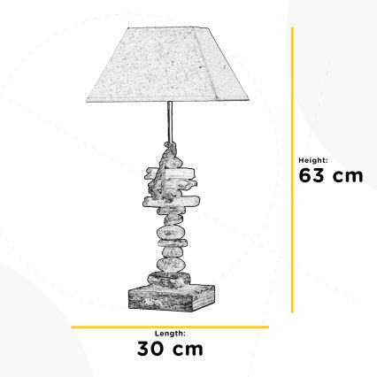 ONLI - Namizna svetilka SEREGON 1xE27/22W/230V 63 cm