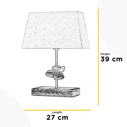 ONLI - Namizna svetilka SEREGON 1xE27/22W/230V