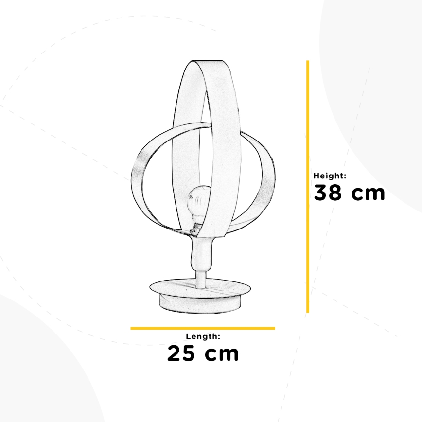 ONLI - Namizna svetilka SERENA 1xE14/6W/230V bela 38 cm