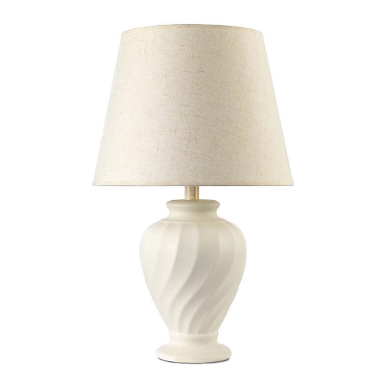 ONLI - Namizna svetilka VORTICE 1xE27/22W/230V 64 cm krem barva