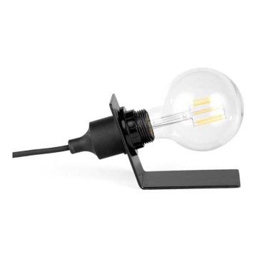 ONLI - Namizna svetilka WIRE 1xE27/15W/230V 10 cm črna