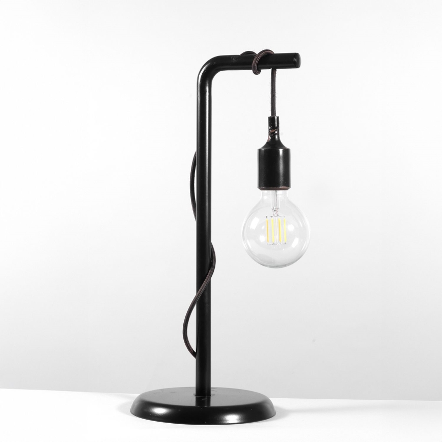ONLI - Namizna svetilka WIRE 1xE27/15W/230V 50 cm črna