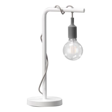 ONLI - Namizna svetilka WIRE 1xE27/15W/230V 50 cm siva/bela