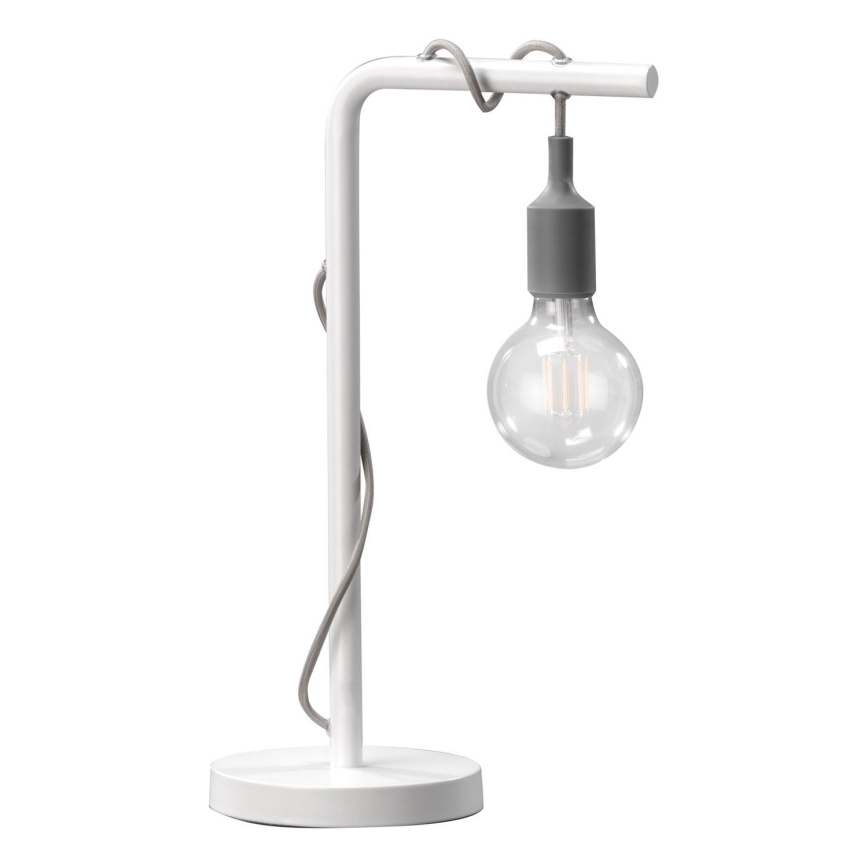 ONLI - Namizna svetilka WIRE 1xE27/15W/230V 50 cm siva/bela