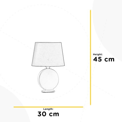 ONLI - Namizna svetilka ZEN 1xE27/22W/230V 46 cm