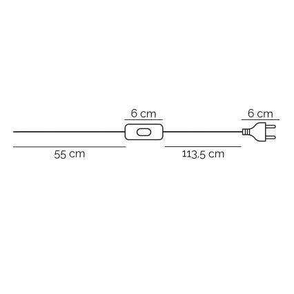 ONLI - Namizna svetilka ZOE 1xE14/6W/230V 22 cm bela