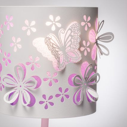 ONLI - Otroška lučka TITILLA 1xE14/6W/230V 22 cm vijolična/bela