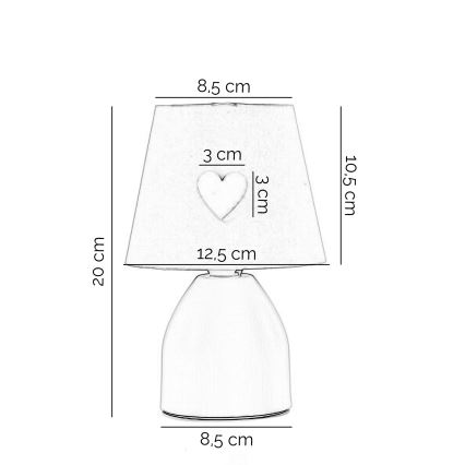 ONLI - Otroška lučka TITTA 1xE14/6W/230V 20 cm roza
