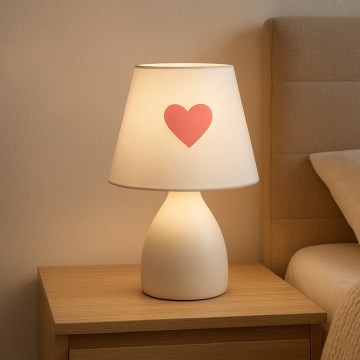 ONLI - Otroška namizna lučka TITTA 1xE14/6W/230V 20 cm bela