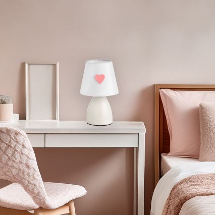 ONLI - Otroška namizna lučka TITTA 1xE14/6W/230V 20 cm bela