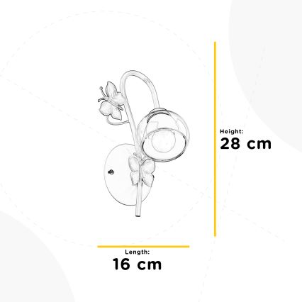 ONLI - Otroška stenska svetilka BUTTERFLY 1xE14/6W/230V