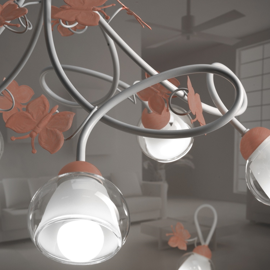 ONLI - Otroški lestenec BUTTERFLY 5xE14/6W/230V