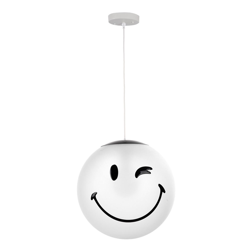 ONLI - Otroški lestenec na kablu SMILEY 1xE27/15W/230V bel