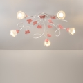 ONLI - Otroški nadgradni lestenec BUTTERFLY 5xE14/6W/230V