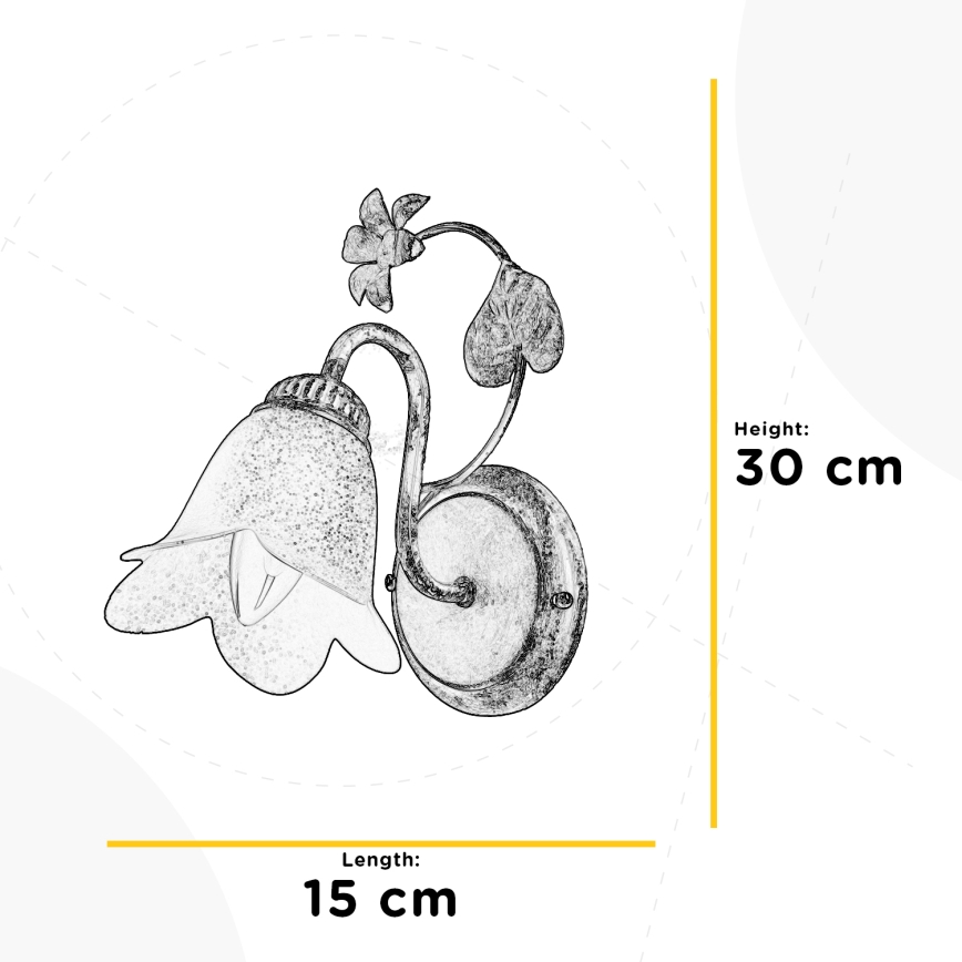 ONLI - Stenska svetilka BOTTON DORO 1xE14/6W/230V