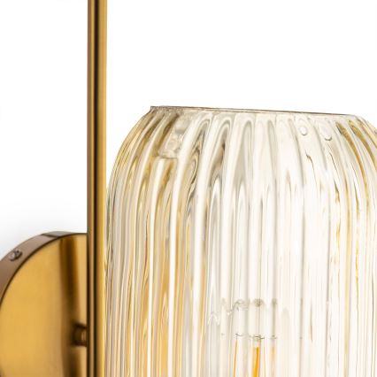 ONLI - Stenska svetilka DOROTY 1xE27/15W/230V medenina