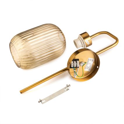 ONLI - Stenska svetilka DOROTY 1xE27/15W/230V medenina