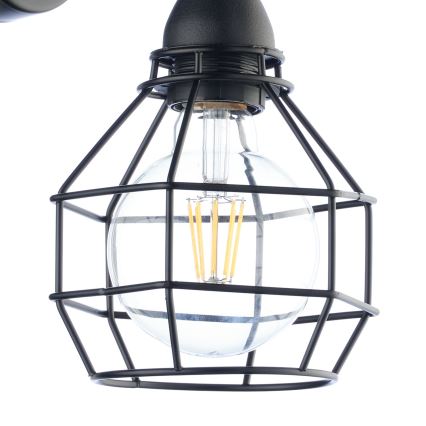 ONLI - Stenska svetilka PAJEK 1xE27/15W/230V črna