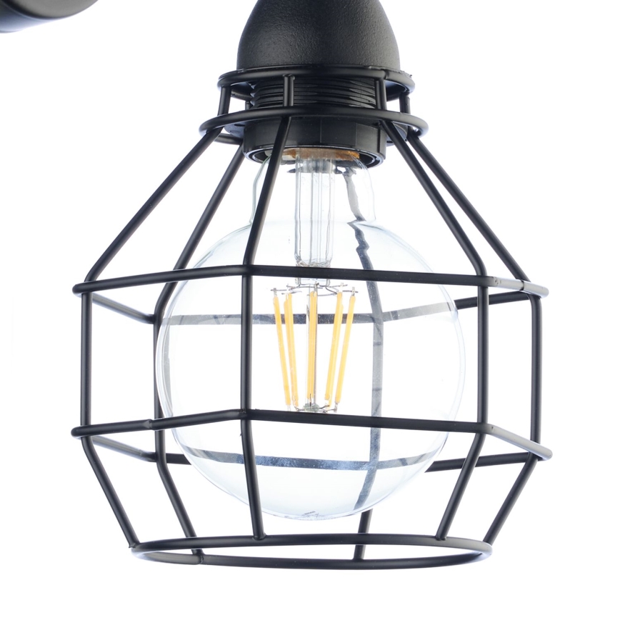 ONLI - Stenska svetilka PAJEK 1xE27/15W/230V črna